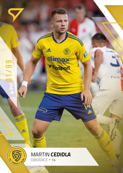 Martin Cedidla Zlin SportZoo FORTUNA:LIGA 2022/23 1. serie Gold /99 #141