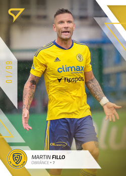 Martin Fillo Zlin SportZoo FORTUNA:LIGA 2022/23 1. serie Gold /99 #142