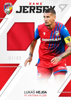 Lukas Hejda Viktoria Plzen SportZoo FORTUNA:LIGA 2022/23 1. serie Game Jersey /99 #GJ-HE