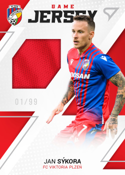 Jan Sykora Viktoria Plzen SportZoo FORTUNA:LIGA 2022/23 1. serie Game Jersey /99 #GJ-JS