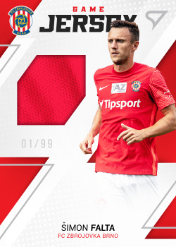 Simon Falta Brno SportZoo FORTUNA:LIGA 2022/23 1. serie Game Jersey /99 #GJ-SF