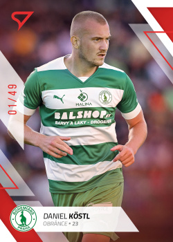 Daniel Kostl Bohemians Praha SportZoo FORTUNA:LIGA 2022/23 1. serie Red /49 #167