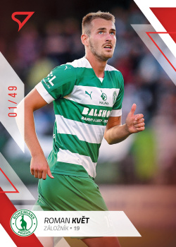 Roman Kvet Bohemians Praha SportZoo FORTUNA:LIGA 2022/23 1. serie Red /49 #172
