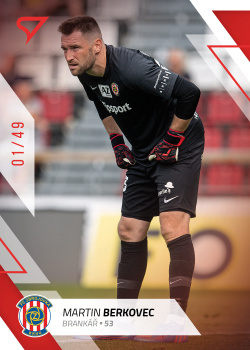 Martin Berkovec Brno SportZoo FORTUNA:LIGA 2022/23 1. serie Red /49 #187