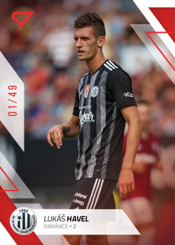 Lukas Havel Ceske Budejovice SportZoo FORTUNA:LIGA 2022/23 1. serie Red /49 #117
