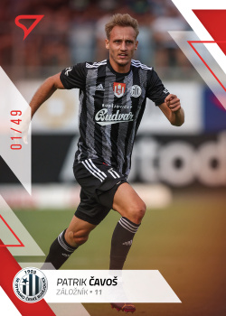 Patrik Cavos Ceske Budejovice SportZoo FORTUNA:LIGA 2022/23 1. serie Red /49 #120