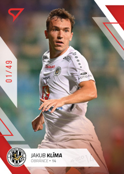 Jakub Klima Hradec Kralove SportZoo FORTUNA:LIGA 2022/23 1. serie Red /49 #70