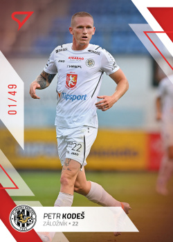 Petr Kodes Hradec Kralove SportZoo FORTUNA:LIGA 2022/23 1. serie Red /49 #71