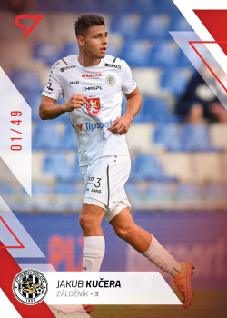 Jakub Kucera Hradec Kralove SportZoo FORTUNA:LIGA 2022/23 1. serie Red /49 #72