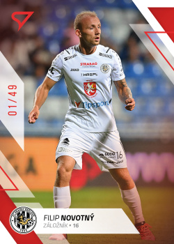 Filip Novotny Hradec Kralove SportZoo FORTUNA:LIGA 2022/23 1. serie Red /49 #73