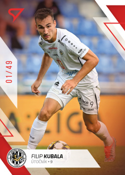 Filip Kubala Hradec Kralove SportZoo FORTUNA:LIGA 2022/23 1. serie Red /49 #77