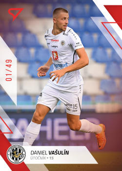 Daniel Vasulin Hradec Kralove SportZoo FORTUNA:LIGA 2022/23 1. serie Red /49 #78