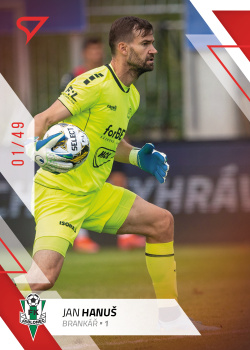 Jan Hanus Jablonec SportZoo FORTUNA:LIGA 2022/23 1. serie Red /49 #151