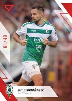 Jakub Povazanec Jablonec SportZoo FORTUNA:LIGA 2022/23 1. serie Red /49 #160