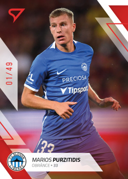Marios Purzitidis Liberec SportZoo FORTUNA:LIGA 2022/23 1. serie Red /49 #107