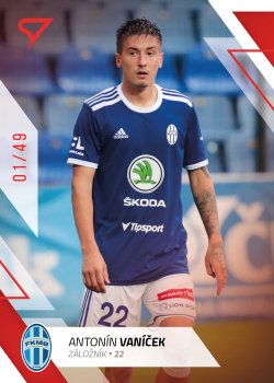 Antonin Vanicek Mlada Boleslav SportZoo FORTUNA:LIGA 2022/23 1. serie Red /49 #89