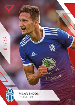 Milan Skoda Mlada Boleslav SportZoo FORTUNA:LIGA 2022/23 1. serie Red /49 #90