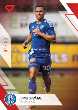 Juraj Chvatal Sigma Olomouc SportZoo FORTUNA:LIGA 2022/23 1. serie Red /49 #93