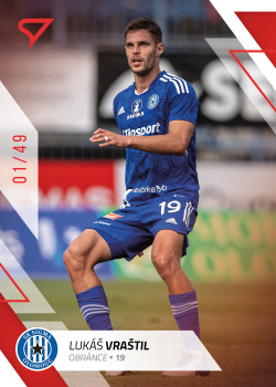 Lukas Vrastil Sigma Olomouc SportZoo FORTUNA:LIGA 2022/23 1. serie Red /49 #95