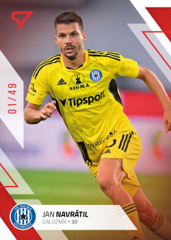 Jan Navratil Sigma Olomouc SportZoo FORTUNA:LIGA 2022/23 1. serie Red /49 #97
