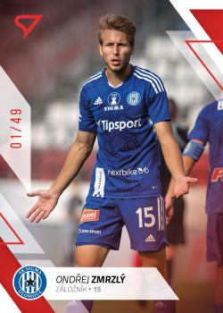 Ondrej Zmrzly Sigma Olomouc SportZoo FORTUNA:LIGA 2022/23 1. serie Red /49 #99