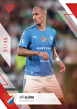 Jiri Klima Banik Ostrava SportZoo FORTUNA:LIGA 2022/23 1. serie Red /49 #65
