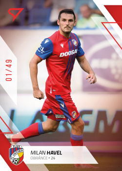 Milan Havel Viktoria Plzen SportZoo FORTUNA:LIGA 2022/23 1. serie Red /49 #3