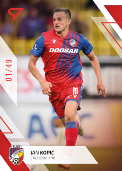 Jan Kopic Viktoria Plzen SportZoo FORTUNA:LIGA 2022/23 1. serie Red /49 #10