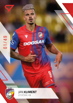 Jan Kliment Viktoria Plzen SportZoo FORTUNA:LIGA 2022/23 1. serie Red /49 #15
