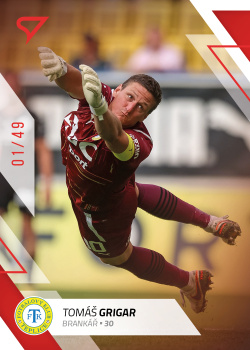 Tomas Grigar Teplice SportZoo FORTUNA:LIGA 2022/23 1. serie Red /49 #175