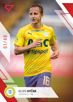 Alois Hycka Teplice SportZoo FORTUNA:LIGA 2022/23 1. serie Red /49 #177