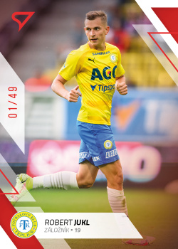Robert Jukl Teplice SportZoo FORTUNA:LIGA 2022/23 1. serie Red /49 #180
