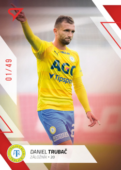 Daniel Trubac Teplice SportZoo FORTUNA:LIGA 2022/23 1. serie Red /49 #184