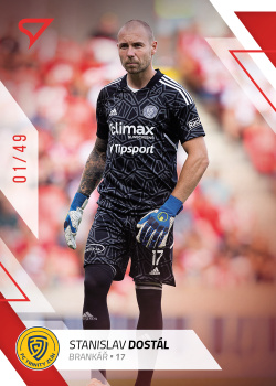 Stanislav Dostal Zlin SportZoo FORTUNA:LIGA 2022/23 1. serie Red /49 #139