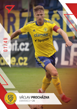 Vaclav Prochazka Zlin SportZoo FORTUNA:LIGA 2022/23 1. serie Red /49 #143