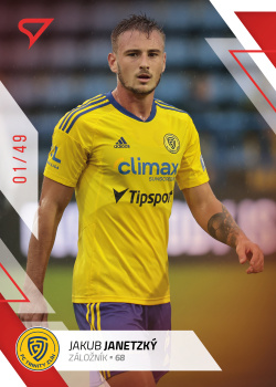 Jakub Janetzky Zlin SportZoo FORTUNA:LIGA 2022/23 1. serie Red /49 #147