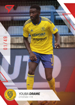 Youba Drame Zlin SportZoo FORTUNA:LIGA 2022/23 1. serie Red /49 #148