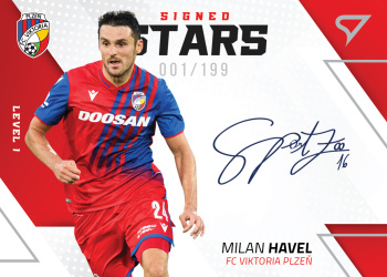 Milan Havel Viktoria Plzen SportZoo FORTUNA:LIGA 2022/23 1. serie Signed Stars Auto Level 1 /199 #SL1-MH