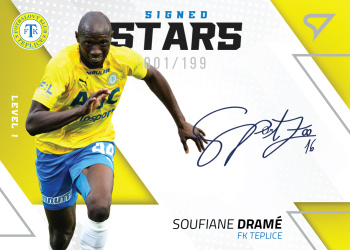 Soufiane Drame Teplice SportZoo FORTUNA:LIGA 2022/23 1. serie Signed Stars Auto Level 1 /199 #SL1-SD