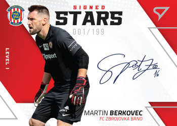 Martin Berkovec Brno SportZoo FORTUNA:LIGA 2022/23 1. serie Signed Stars Auto Level 1 /199 #SL1-MB