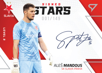 Ales Mandous Slavia Praha SportZoo FORTUNA:LIGA 2022/23 1. serie Signed Stars Auto Level 2 /149 #SL2-AM