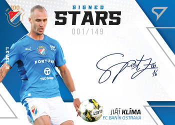 Jiri Klima Banik Ostrava SportZoo FORTUNA:LIGA 2022/23 1. serie Signed Stars Auto Level 2 /149 #SL2-KL