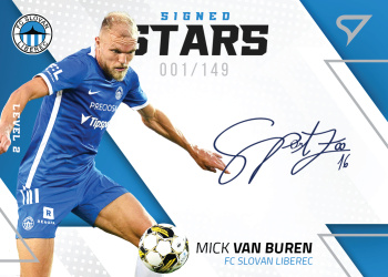 Mick Van Buren Liberec SportZoo FORTUNA:LIGA 2022/23 1. serie Signed Stars Auto Level 2 /149 #SL2-MV