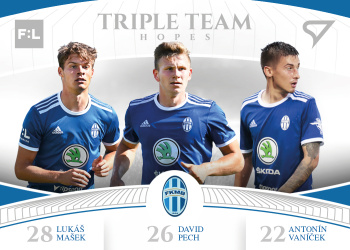 Masek Pech Vanicek Mlada Boleslav SportZoo FORTUNA:LIGA 2022/23 1. serie Triple Team Hopes #TT-07