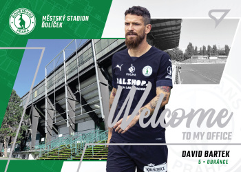 David Bartek Bohemians Praha SportZoo FORTUNA:LIGA 2022/23 1. serie Welcome to my Office #WO-16