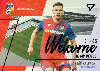 Lukas Kalvach Viktoria Plzen SportZoo FORTUNA:LIGA 2022/23 1. serie Welcome to my Office /65 #WO-01