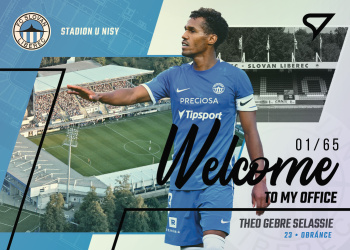 Theo Gebre Selassie Liberec SportZoo FORTUNA:LIGA 2022/23 1. serie Welcome to my Office /65 #WO-11
