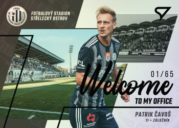 Patrik Cavos Ceske Budejovice SportZoo FORTUNA:LIGA 2022/23 1. serie Welcome to my Office /65 #WO-12