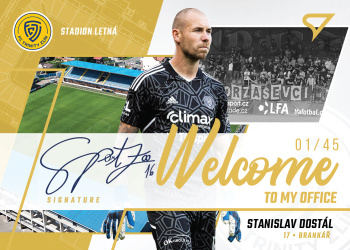 Stanislav Dostal Zlin SportZoo FORTUNA:LIGA 2022/23 1. serie Welcome to my Office Auto /45 #WOS-SD