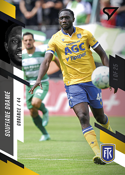 Soufiane Drame Teplice SportZoo FORTUNA:LIGA 2023/24 1. serie Black /25 #140